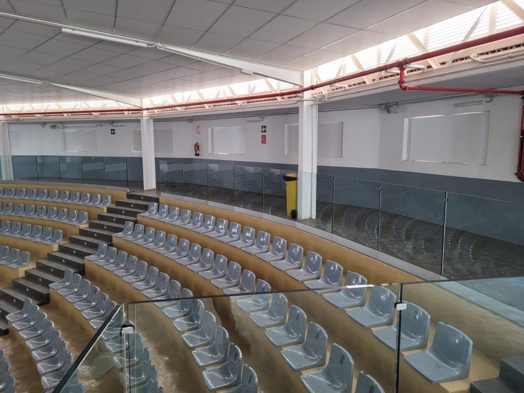 Retransmisión del partido España-Alemania el viernes en el terrero de lucha Ulpiano Rodríguez Pérez