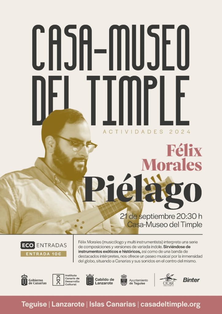 Teguise arranca la programación cultural de la Casa-Museo del Timple con Félix Morales 