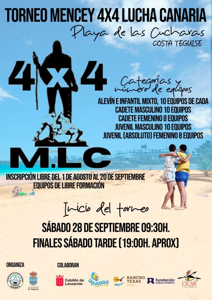 Teguise promueve la lucha canaria con el ‘Torneo Mencey 4×4’ en la Playa de Las Cucharas
