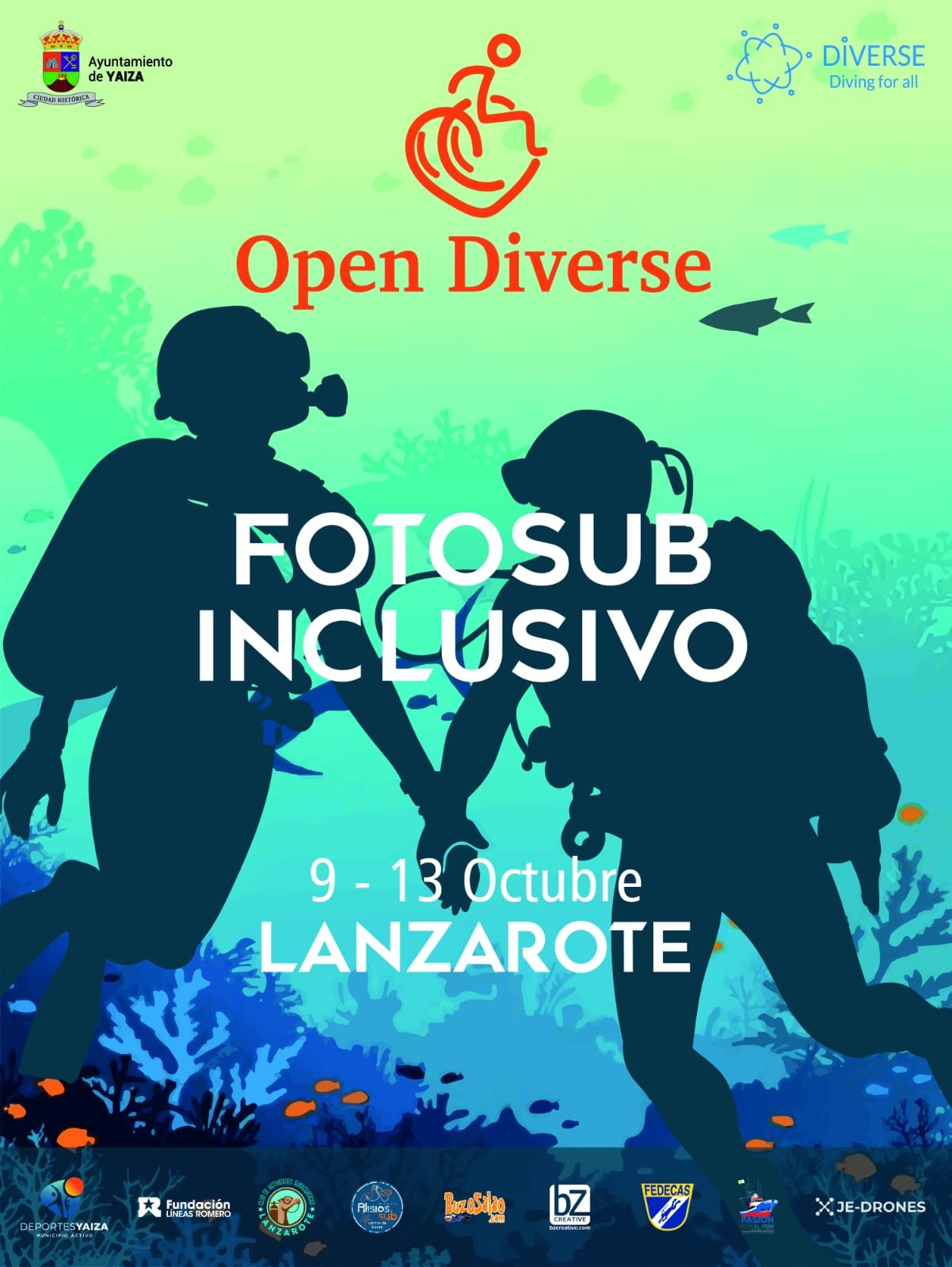 Yaiza presenta este viernes un nuevo evento inclusivo de fotografía submarina