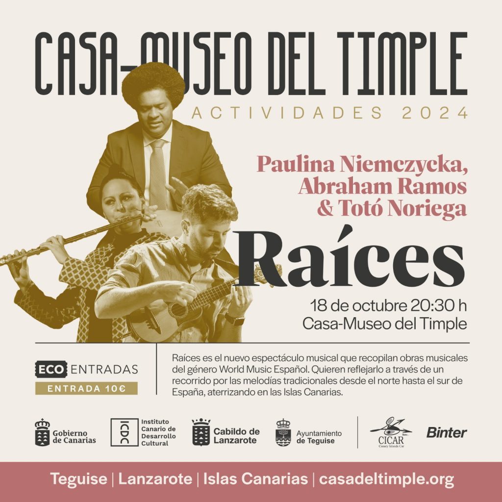 Teguise acoge el espectáculo musical ‘Raíces’ en la Casa-Museo del Timple