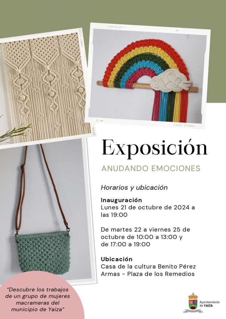 Vecinas de Yaiza anudan vistosas creaciones