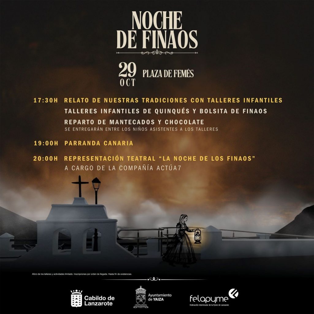 Femés celebra este martes la Noche de Finaos
