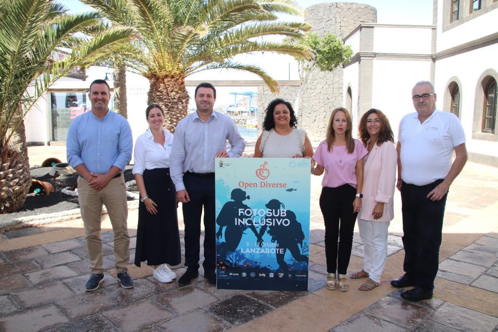 Yaiza celebra un nuevo encuentro fotosub inclusivo con mensaje al cuidado de los fondos marinos
