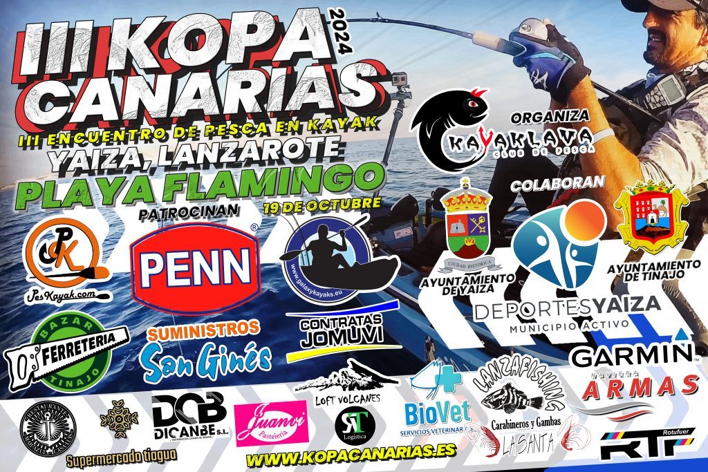 La Kopa Canarias de Pesca en Kayak repite experiencia en Playa Blanca