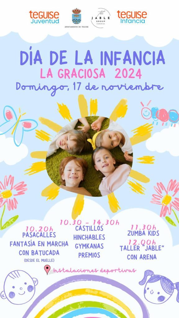 Teguise y La Graciosa celebran el Día Mundial de la Infancia con un amplio programa de actividades