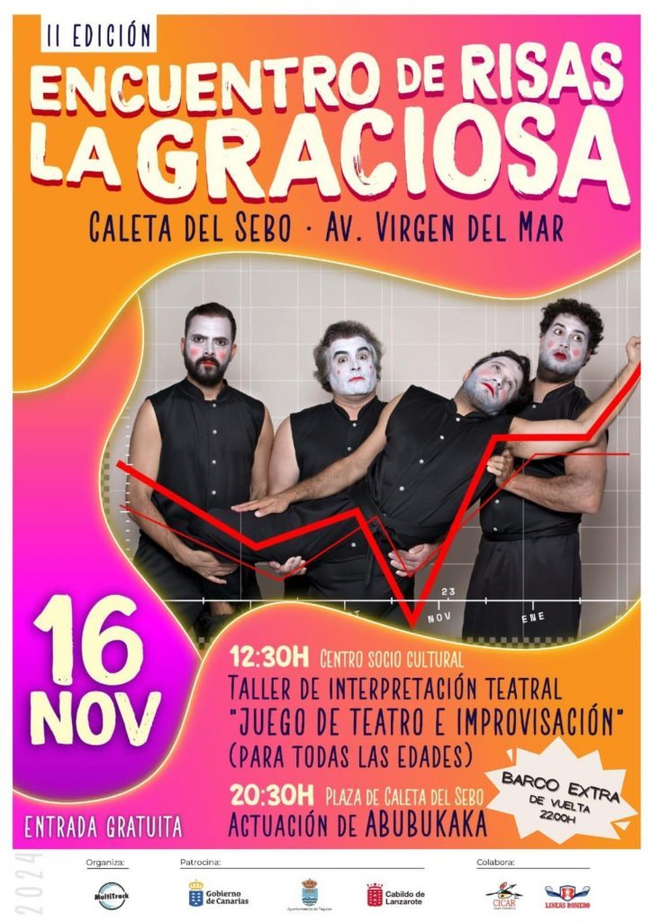Caleta de Sebo acoge la II edición del ‘Encuentro de Risas La Graciosa’