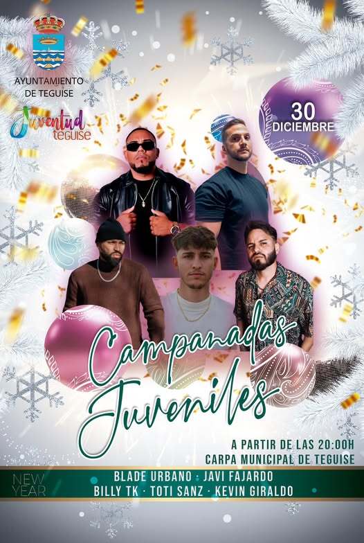 Teguise da la bienvenida anticipada al Año Nuevo con las Campanadas Juveniles