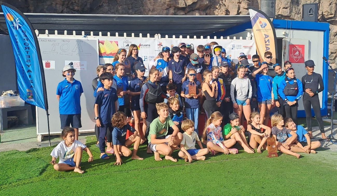 Puerto Calero celebra la regata Lanzarote Trophy Optimist 2024