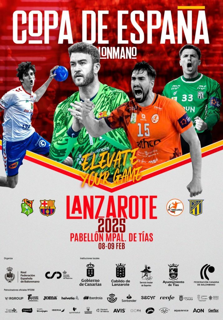 FC Barcelona, BM Granollers, BM Torrelavega y BM Bidassoa jugarán en Lanzarote la Copa de España de balonmano