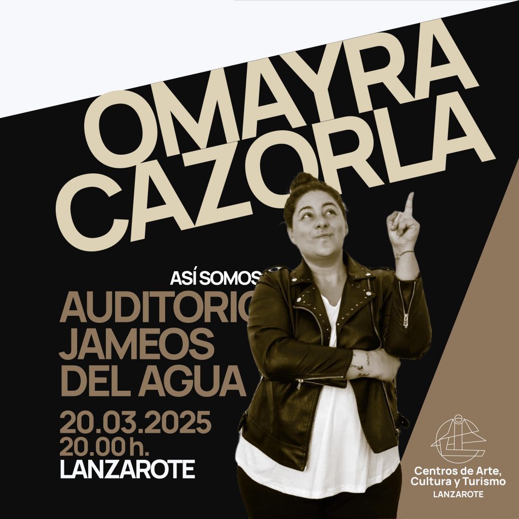 El ingenioso y atrevido humor de Omayra Cazorla regresa a Jameos del Agua con su nuevo espectáculo Así Somos