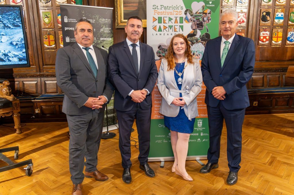 El festival St. Patrick´s de Puerto del Carmen se presenta en el Ayuntamiento de Dublín