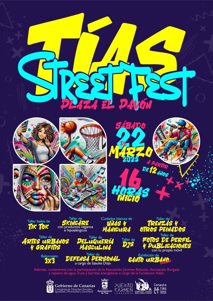 Tías Street Fest llena de energía juvenil la plaza El Pavón