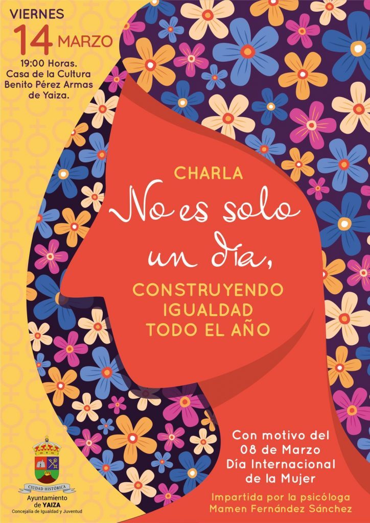 Yaiza convoca a la charla de este viernes ‘No es solo un día, construyendo igualdad todo el año’