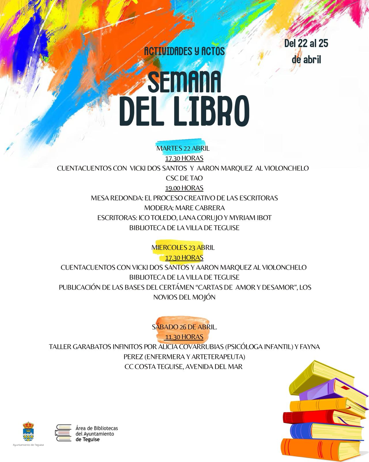 Teguise celebra la Semana del Libro con cuentacuentos y actividades de creación literaria