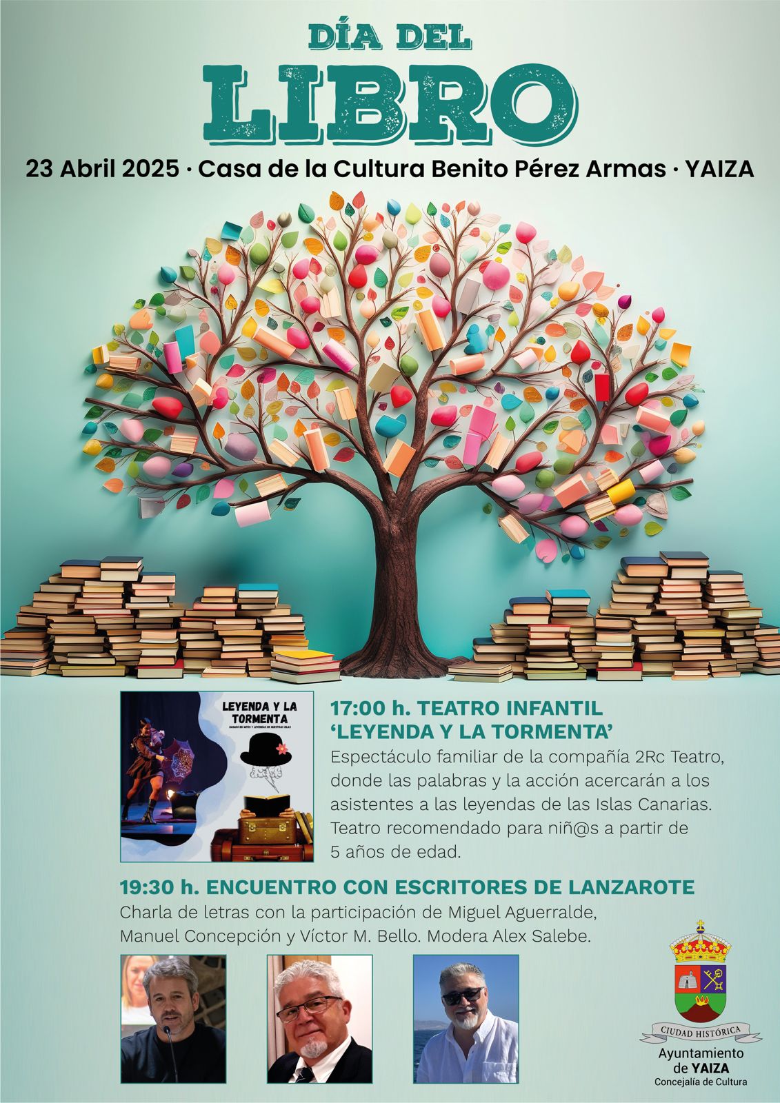 Yaiza celebra el Día del Libro con teatro infantil y encuentro de escritores