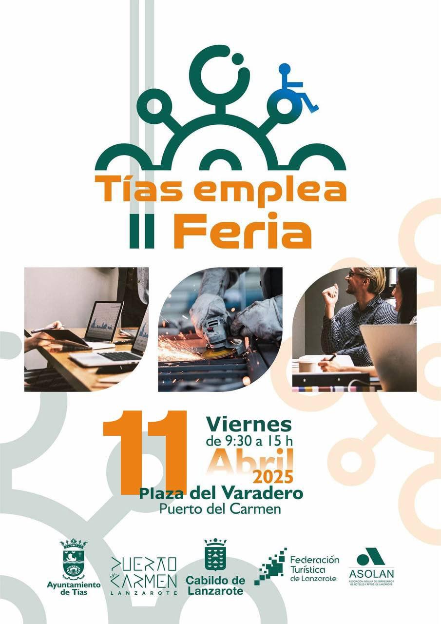 El Ayuntamiento de Tías traslada la celebración de la Feria Tías Emplea para el viernes 11
