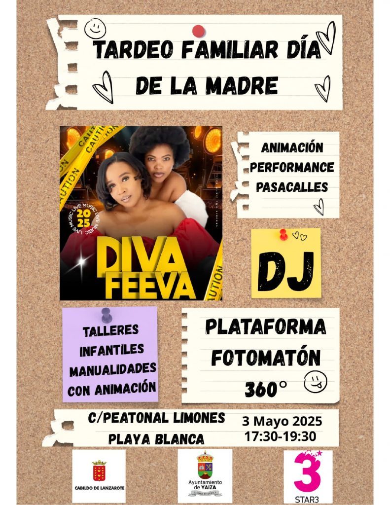 Playa Blanca invita este sábado 3 de mayo a su tardeo familiar con motivo del Día de la Madre