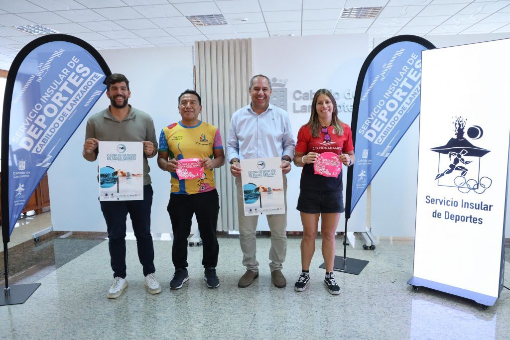 El Cabildo de Lanzarote presenta la XI edición de la Copa de Aguas Abiertas de Natación