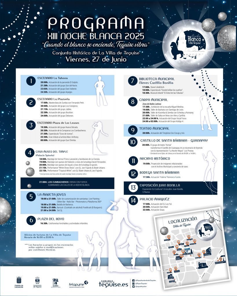 Teguise ultima los detalles para celebrar la ‘Noche Blanca 2025’