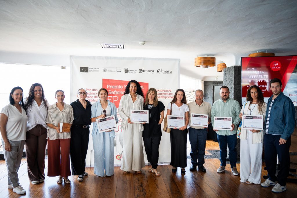 El Club de Gimnasia Isla Lanzarote gana la V edición del Premio Empresa Referente de la FP Pyme