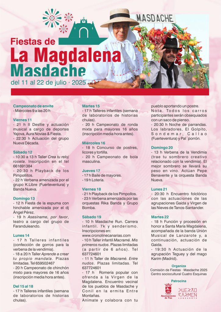 Masdache y Conil celebrarán juntos su romería popular en honor a La Magdalena