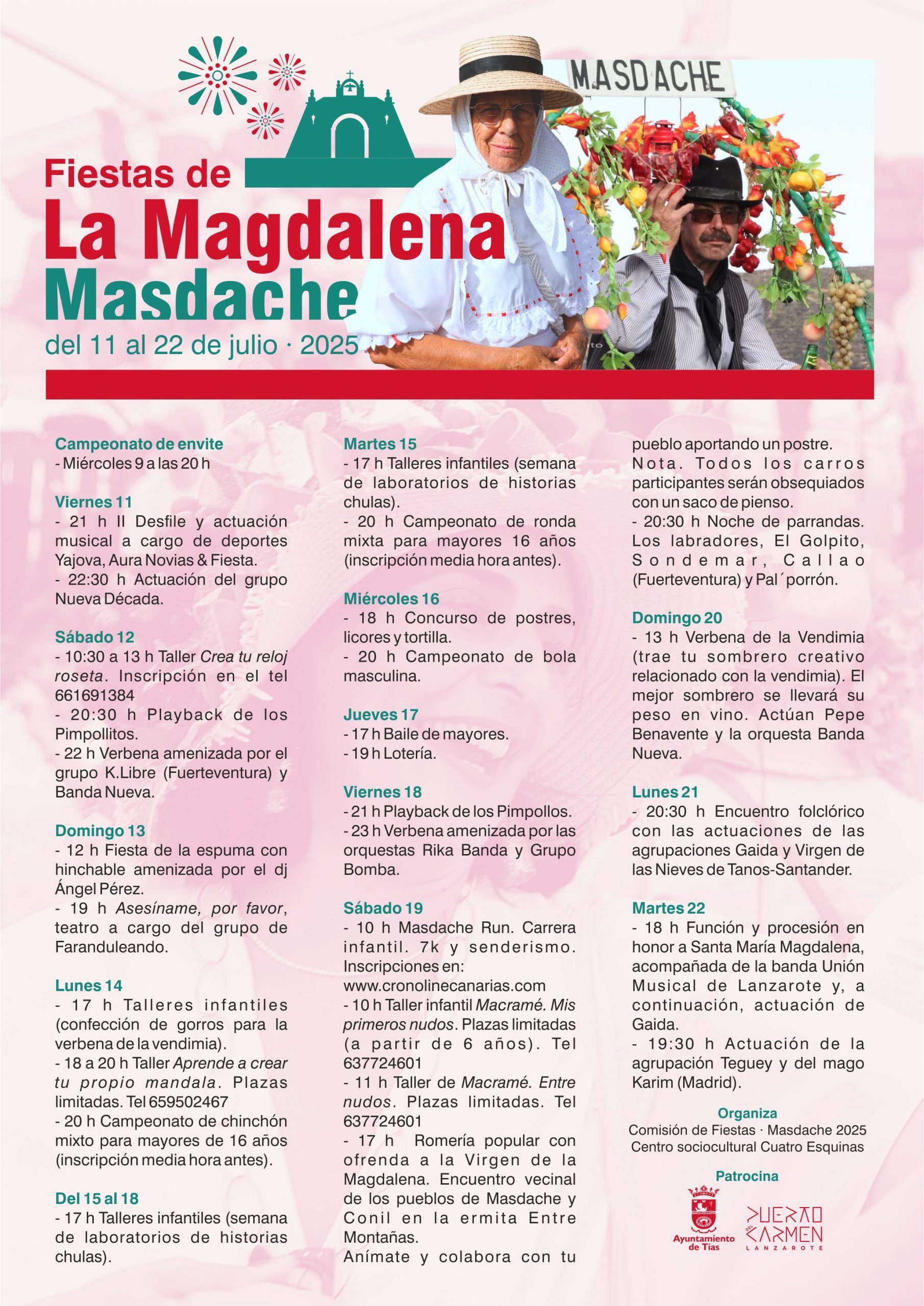 Masdache y Conil celebrarán juntos su romería popular en honor a La Magdalena