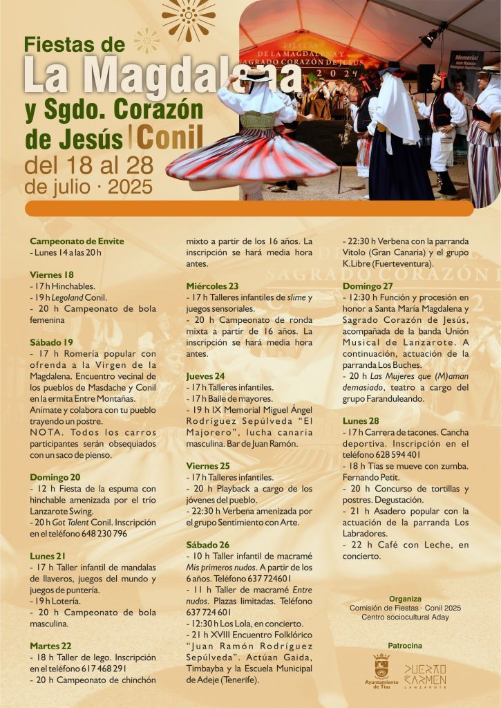 Conil celebra sus fiestas de La Magdalena y el Sagrado Corazón de Jesús del 18 al 28 de julio