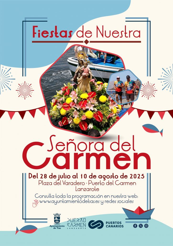 Puerto del Carmen celebrará las fiestas de Nuestra Señora del Carmen desde el 28 de julio hasta el 10 de agosto