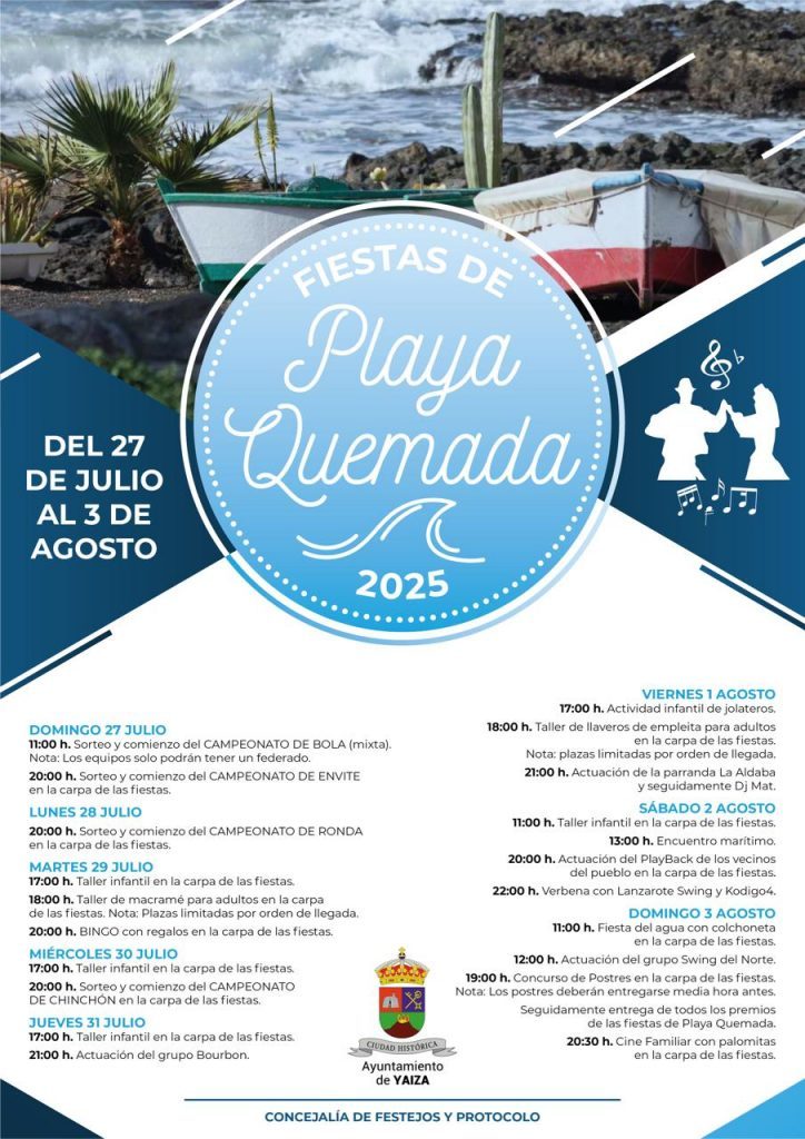 Playa Quemada celebra sus fiestas hasta el 3 de agosto