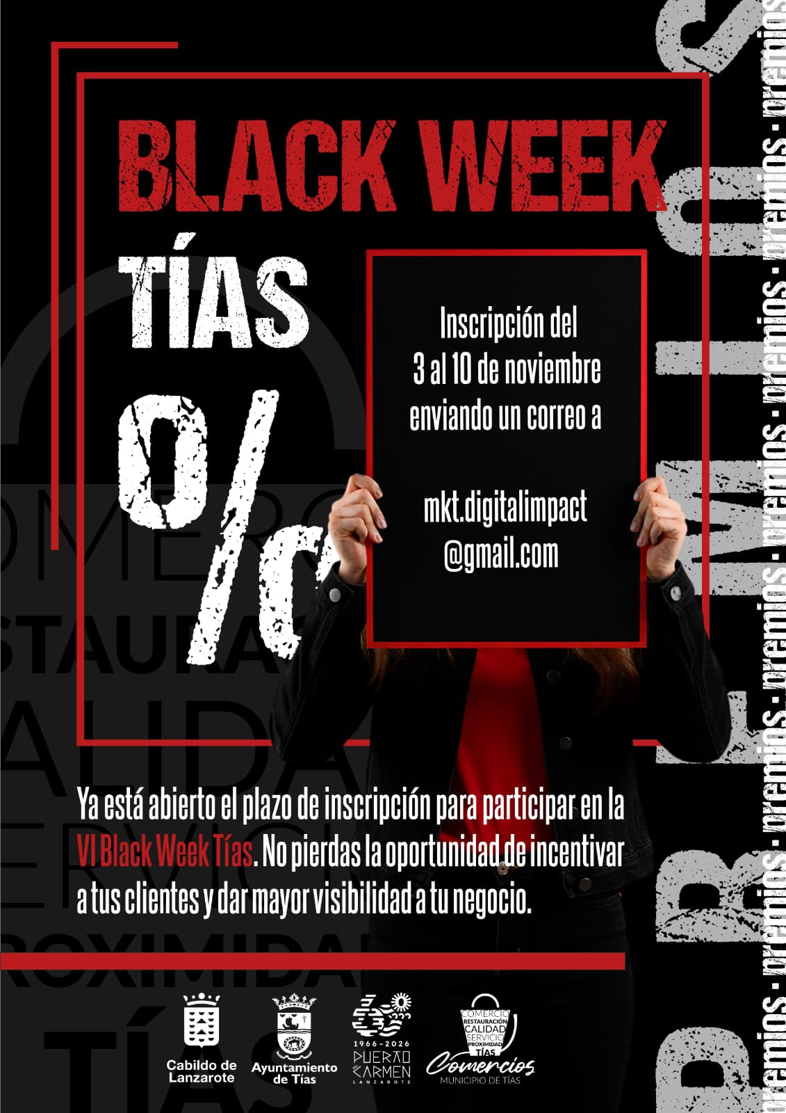 Abierto el plazo de inscripción para la campaña Black Week Tías 2025