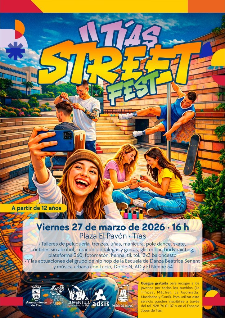 Música urbana, hip hop, skate, baloncesto y talleres para celebrar el II Tías Street Fest