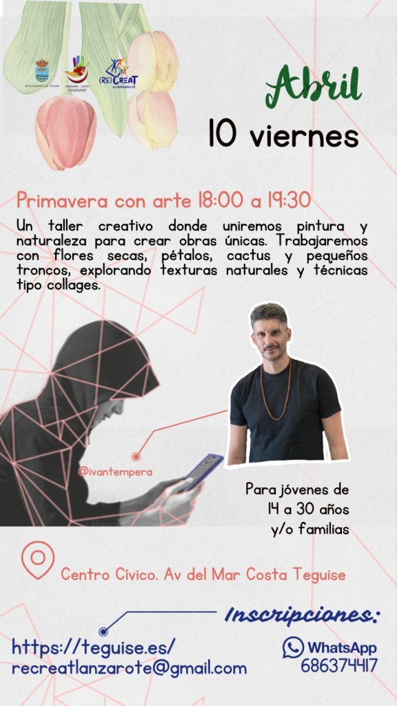 Nuevas actividades de (RE)CreaT para jóvenes y familias este fin de semana en Teguise