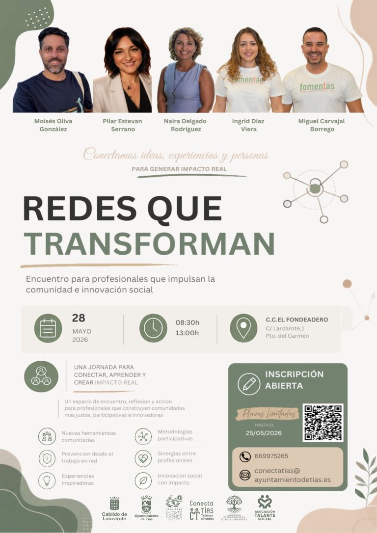 28 may Redes que transforman - cartel