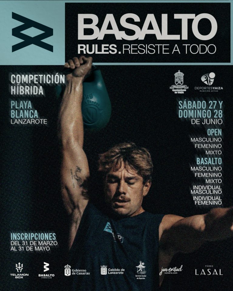 Cartel Basalto Rules en Playa Blanca