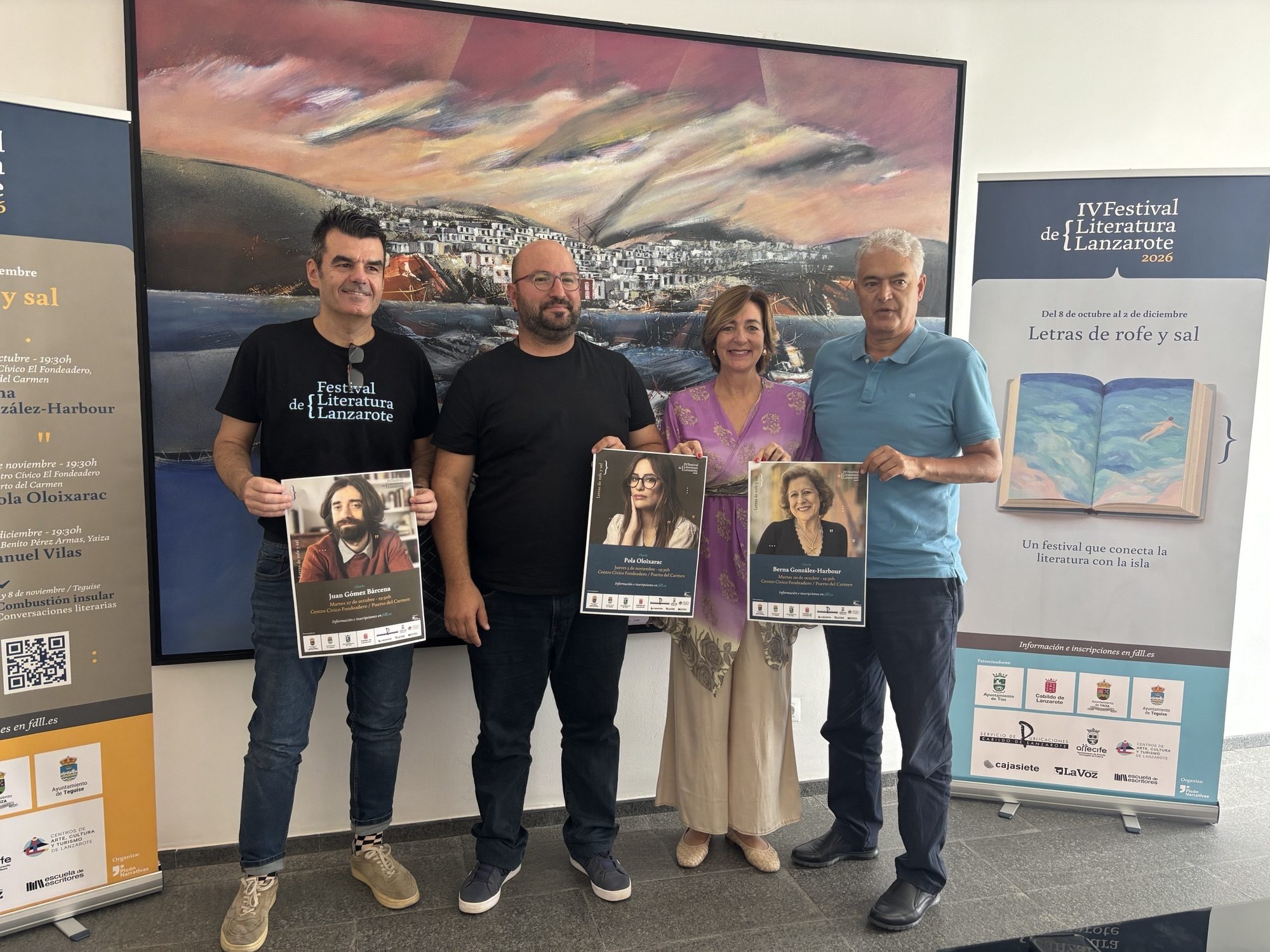 Tías acoge la presentación del Festival de Literatura de Lanzarote 2026