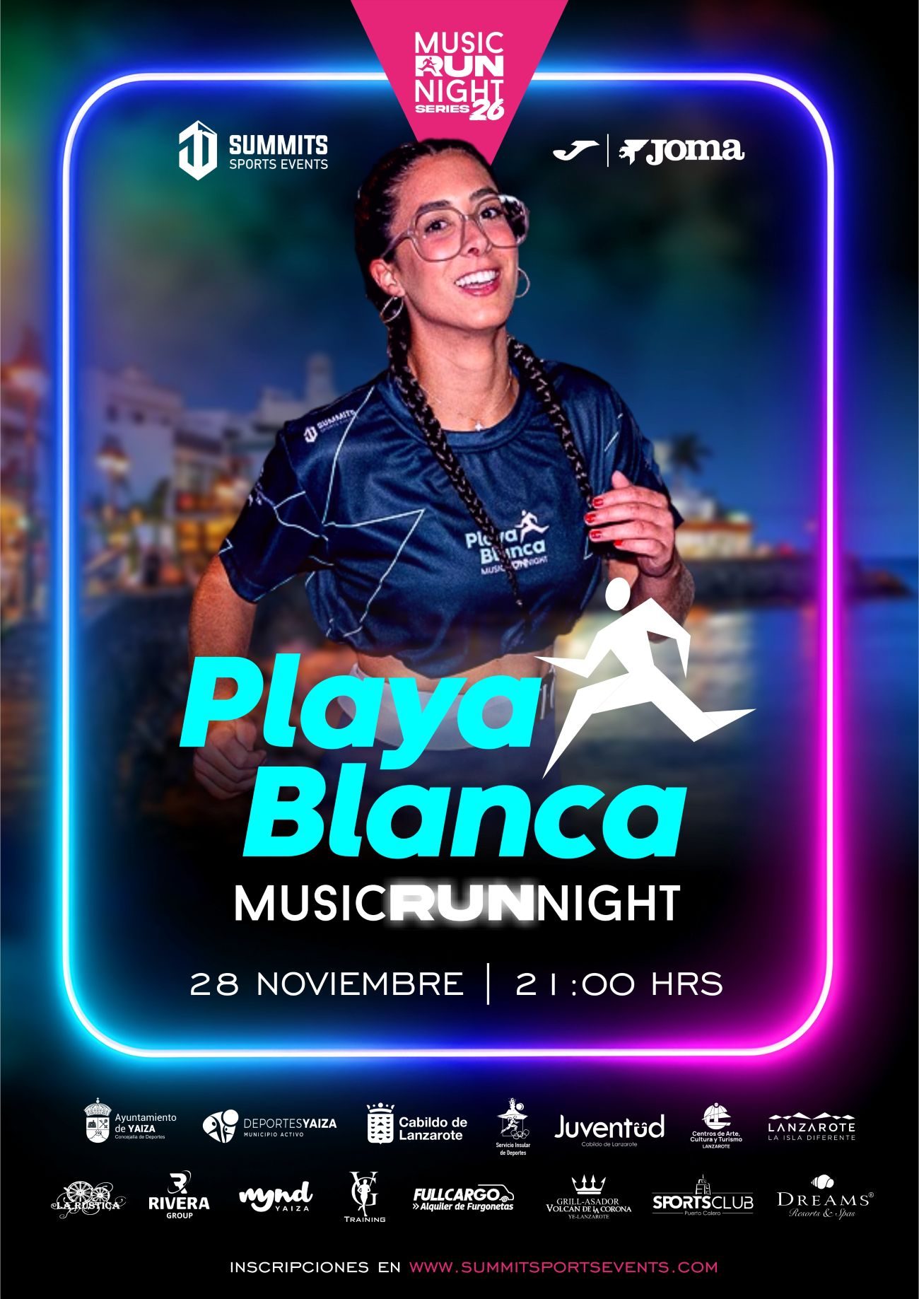 Playa Blanca abre inscripciones para su Music Run Night