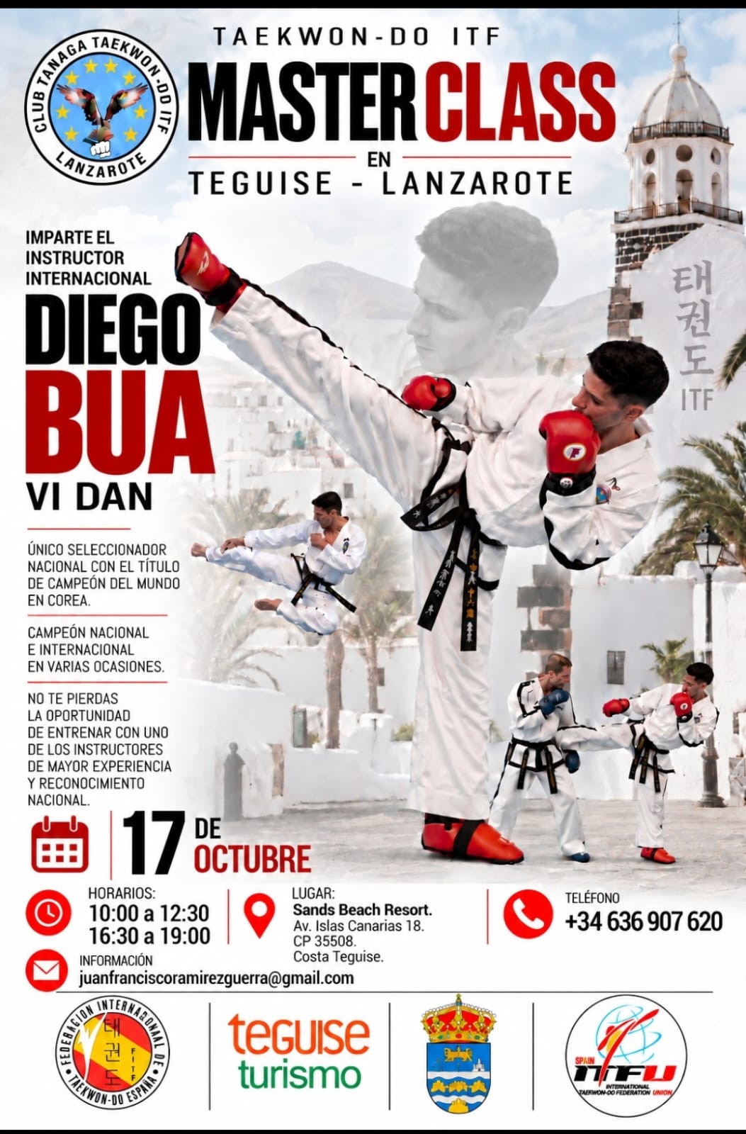 Costa Teguise será escenario de tres encuentros internacionales vinculados al turismo deportivo